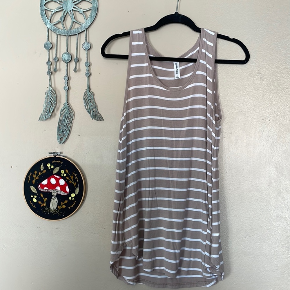 Striped Flowy Tank